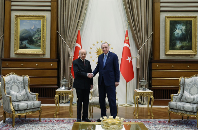 Ankara'da kritik zirve! Cumhurbaşkanı Erdoğan, Bahçeli'yi kabul etti - Resim: 0