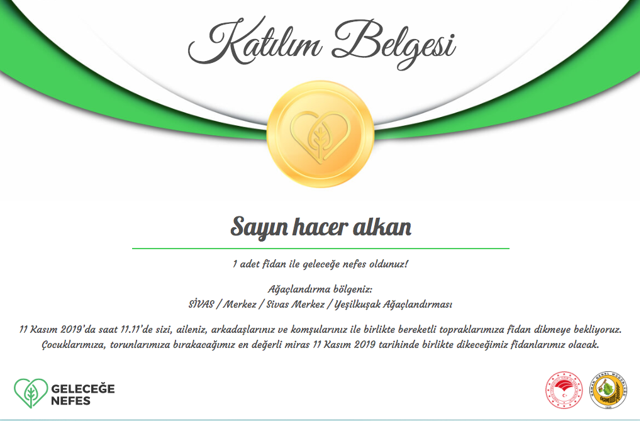 Geleceğe Nefes katılım belgesi nasıl alınır sorgulama ekranı - Resim: 0