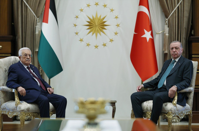 Külliye'de kritik görüşme! Cumhurbaşkanı Erdoğan, Abbas ile bir araya geldi - Resim: 2