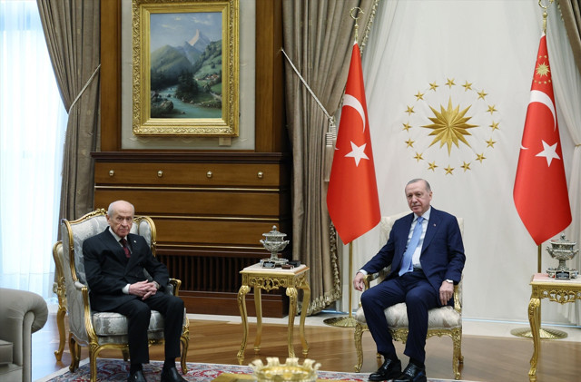 Ankara'da kritik zirve! Cumhurbaşkanı Erdoğan, Bahçeli'yi kabul etti - Resim: 1