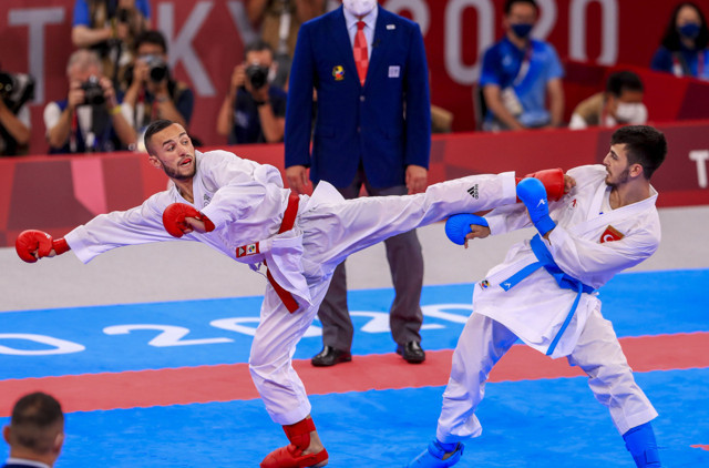 Eray Şamdan finalde kaybetti! Tokyo 2020'de karatede gümüş madalya kazandı - Resim: 0
