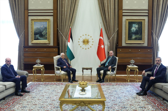 Külliye'de kritik görüşme! Cumhurbaşkanı Erdoğan, Abbas ile bir araya geldi - Resim: 3