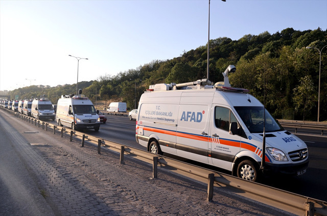 AFAD'dan İstanbul'da geniş çaplı deprem tatbikatı!  73 araçlık konvoy giriş yaptı - Resim: 0