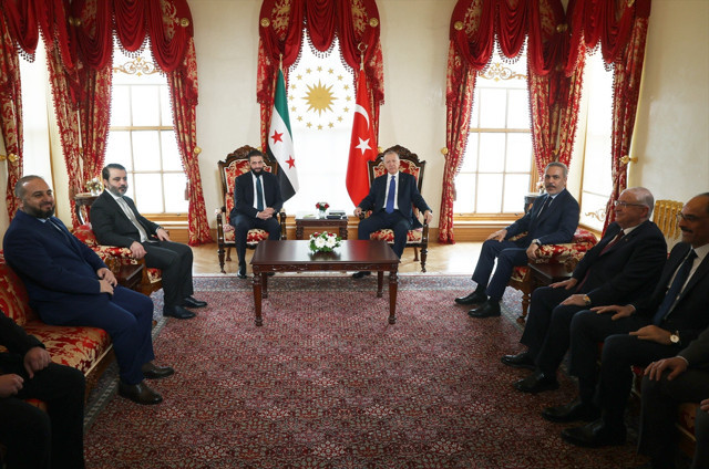 İstanbul'da önemli zirve! Cumhurbaşkanı Erdoğan, Şara ile bir araya geldi - Resim: 2