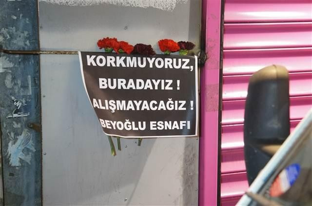 Patlama sonrası dün gece Taksim... Detaya dikkat - Resim: 3