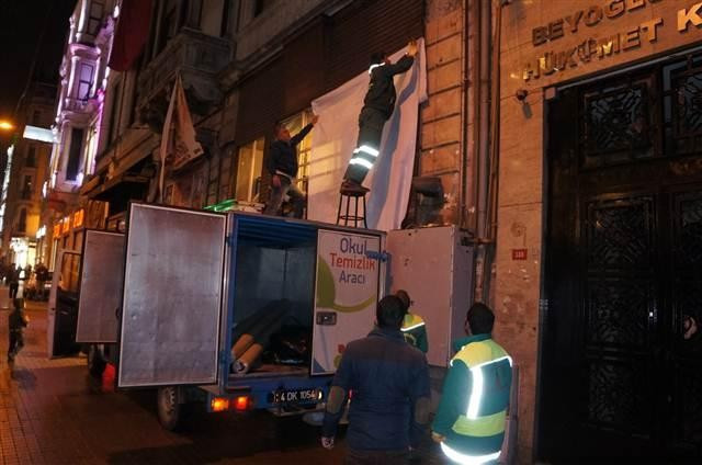 Patlama sonrası dün gece Taksim... Detaya dikkat - Resim: 4