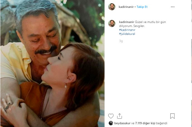 Kadir İnanır Jülide Kural ile aşk pozu evlendiler mi? - Resim: 1