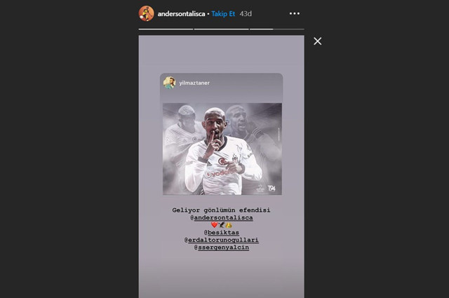 Talisca'dan Beşiktaşlıları heyecanlandıran paylaşım - Resim: 0