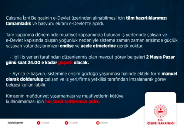 e devlet çalışma izin belgesi alma nasıl olur, nereden alınır? - Resim: 0