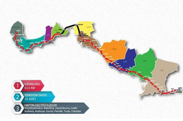 Gebze-Halkalı tren hattı haritası durakları nereden geçiyor? - Resim: 2