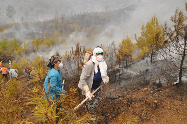 Bodrum, Marmaris, Köyceğiz, Milas yangınlarında son durum Bakan Pakdemirli güzel haberi duyurdu - Resim: 6