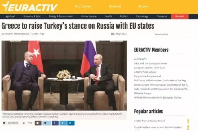 Yunanistan'dan gizli çalışma: Rus yaptırımlarına Türkiye de dahil edilsin - Resim: 0