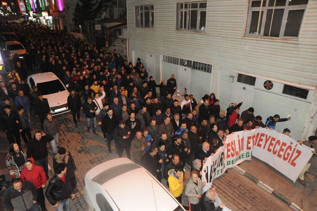 Valilik önünde ışıklı maden protestosu - Resim: 3