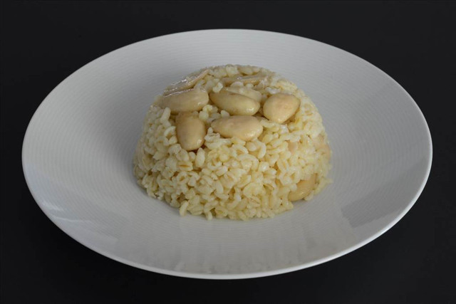 bademli bulgur pilavı