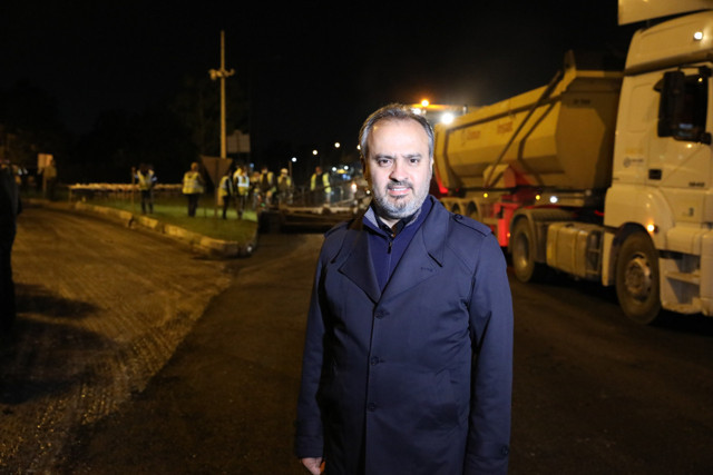 Bursa için sahurda asfalt vakti - Resim: 4