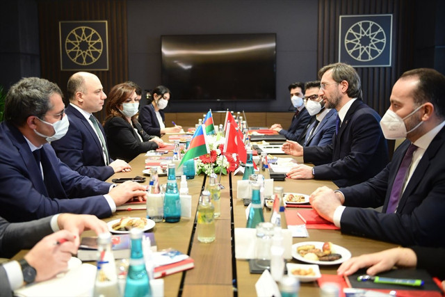 Fahrettin Altun, Azerbaycan Kültür Bakanı Anar Kerimov ile görüştü - Resim: 1