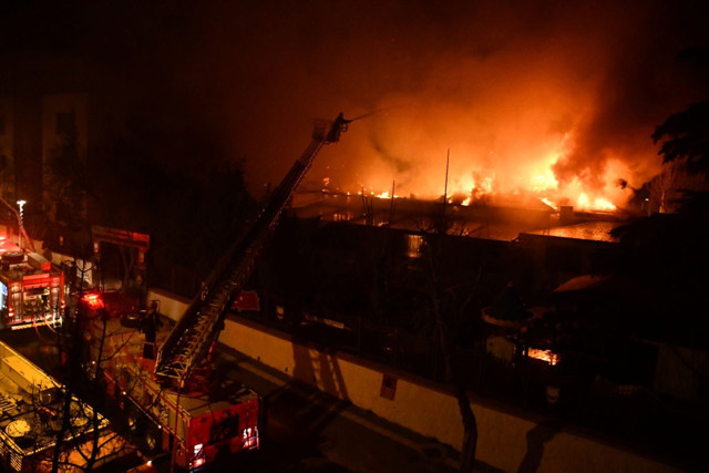 Kahramanmaraş'ta orduevinde korkutan yangın - Resim: 0