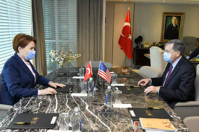ABD Büyükelçisi Satterfield, İYİ Parti lideri Meral Akşener'i ziyaret etti! Kapalı kapılar ardında... - Resim: 0