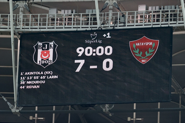 Beşiktaş- Hatayspor Süper Lig maç sonucu: 7-0 - Resim: 1
