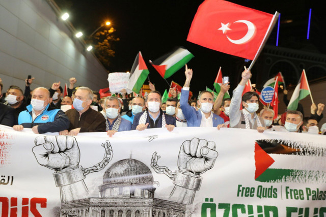 İsrail zulmü Ankara'da protesto edildi - Resim: 1