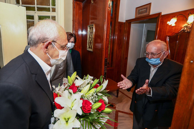 Kemal Kılıçdaroğlu eski TBMM Başkanı Hüsamettin Cindoruk'u ziyaret etti - Resim: 0