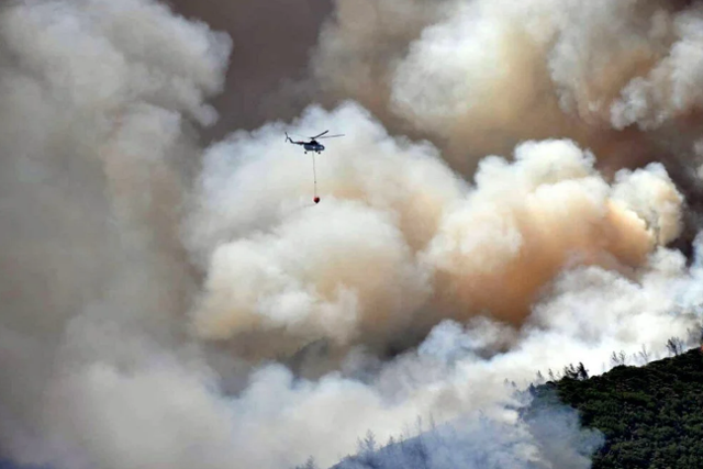 Son dakika Marmaris'te orman yangını 1 görevli şehit oldu - Resim: 0