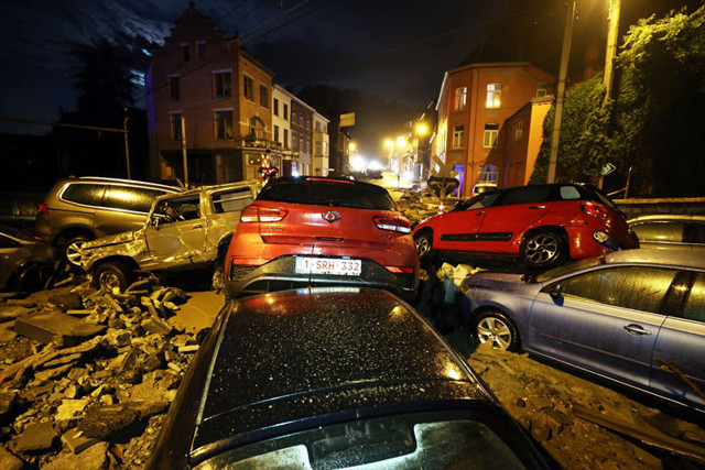 Belçika'da aşırı yağışlar yeniden sele neden oldu - Resim: 0