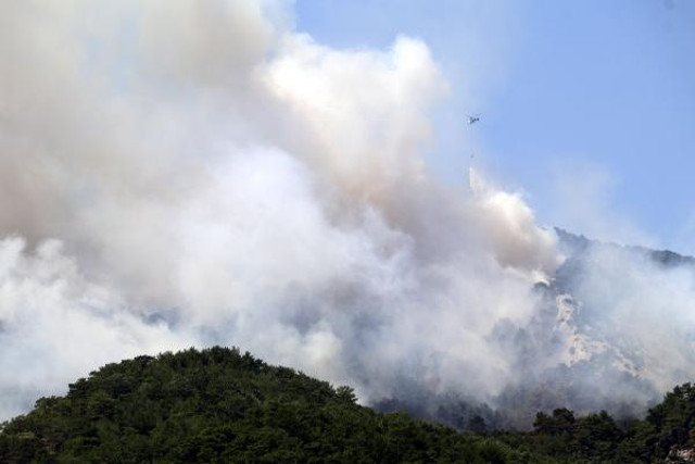 Son dakika Kazdağları'nda orman yangını! Ekipler müdahale ediyor - Resim: 1