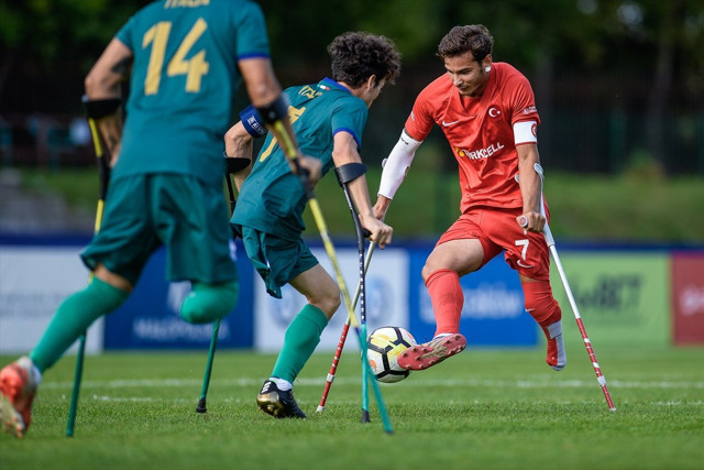 Ampute Milli Futbol Takımı, İtalya'yı yenerek Avrupa Şampiyonası'nda çeyrek finale yükseldi - Resim: 0