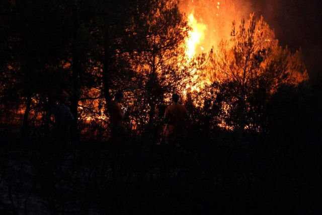 Manisa ve Kütahya'da orman yangını! 20 ev boşaltıldı, 40 kişi tahliye edildi - Resim: 7