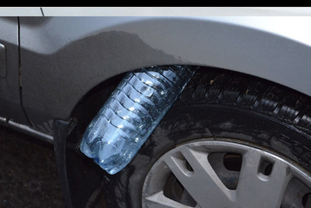 Eğer aracınızın tekerine pet şişe sıkışmışsa... Başınız dertte hemen polisi arayın! - Resim: 0