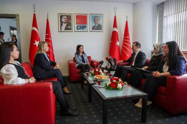 Siyasi partilerde bayramlaşma ziyaretleri - Resim: 1