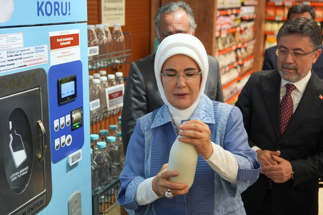 Emine Erdoğan, atıksız alışverişi teşvik eden marketi ziyaret etti - Resim: 1