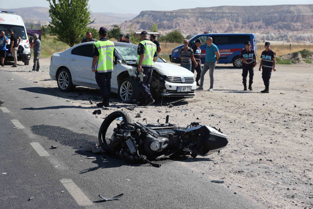 Nevşehir'de korkunç kaza! Motosiklet sürücüsü hayatını kaybetti - Resim: 1