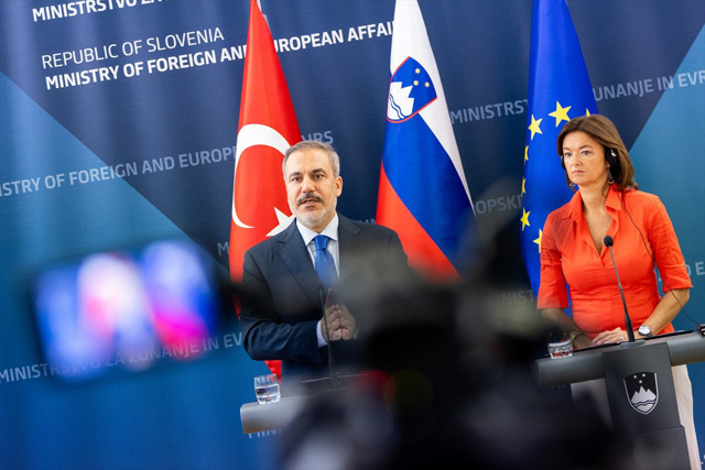 Bakan Fidan Slovenya'da konuştu: "Netanyahu hükümeti ateşle oynamaya devam ediyor" - Resim: 0