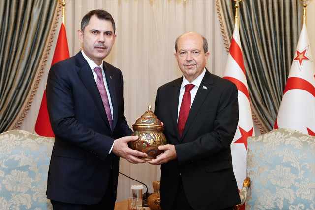 KKTC Cumhurbaşkanı Ersin Tatar, Bakan Murat Kurum'u kabul etti - Resim: 0
