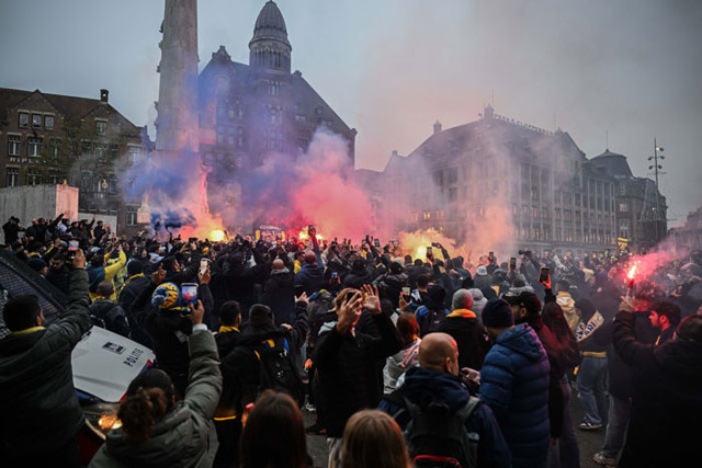 Amsterdam'da Maccabi taraftarı ile Filistin yanlıları çatıştı olaylar nasıl başladı? - Resim: 1
