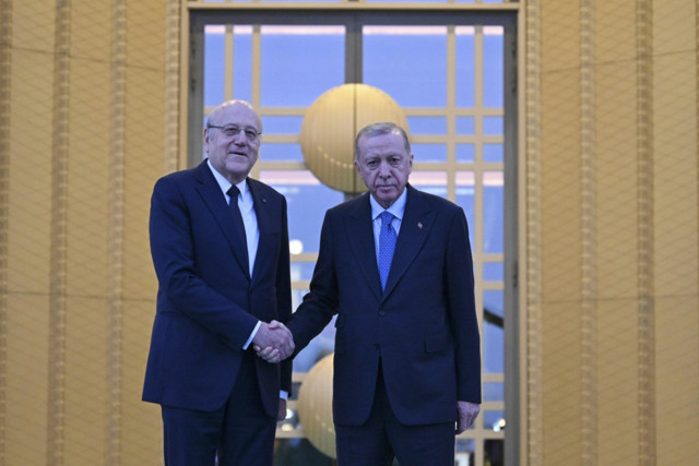 Cumhurbaşkanı Erdoğan, Necip Mikati'yi resmi törenle karşıladı - Resim: 0