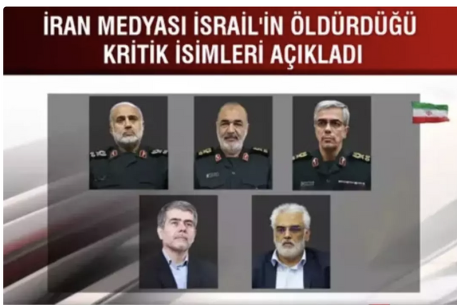 İsrail'in vurduğu İran'da öldürülen üst düzey isimler belli oldu! - Resim: 0