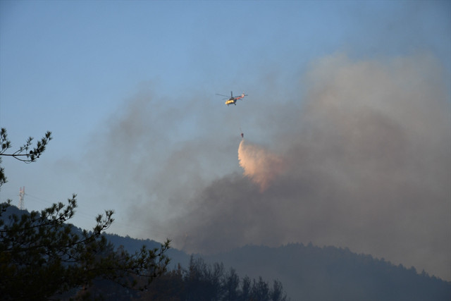 7 İlde orman yangını başladı! Alevler büyüyor, dumanlar yükseliyor - Resim: 2