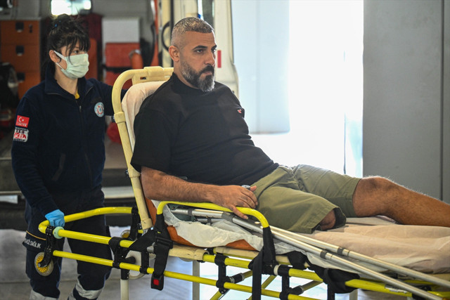 Gazze'den tedavi için Türkiye'ye 4 yaralı getirildi - Resim: 0