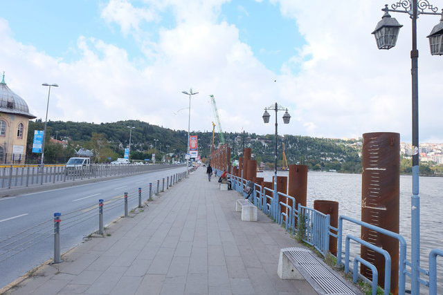 Haliç'e kazık çakılıyor! Sahil duvar gibi örülüyor - Resim: 4