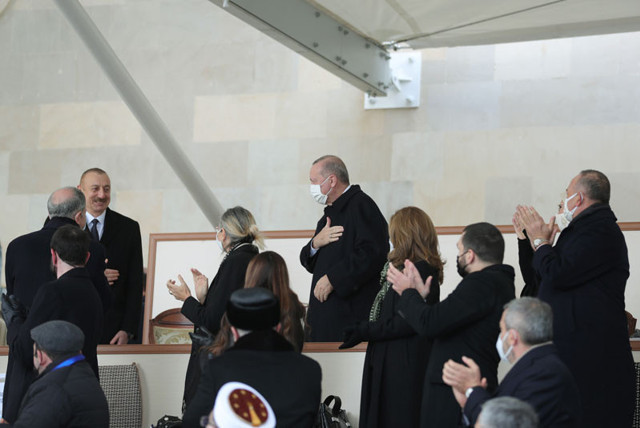 Azerbaycan Zafer Günü'nü kutladı! Erdoğan ve Aliyev'den dosta güven düşmana korku saldılar - Resim: 3