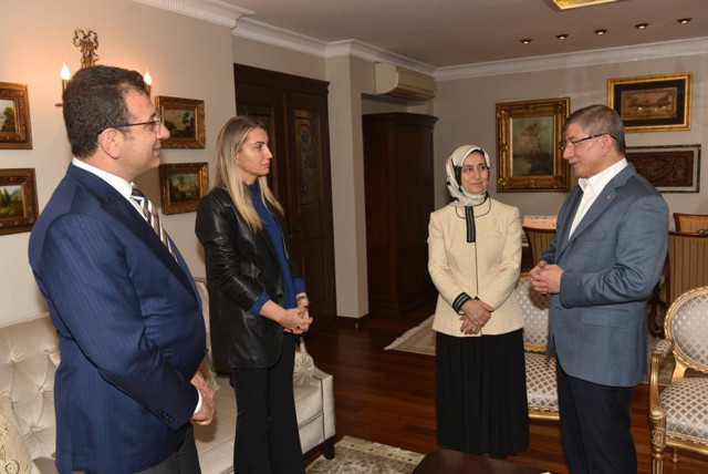 İBB Başkanı Ekrem İmamoğlu'ndan Ahmet Davutoğlu'na ziyaret! - Resim: 1