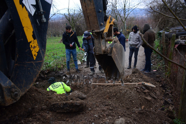 Kocaeli'de doğal gaz boru hattı alev topuna döndü - Resim: 0