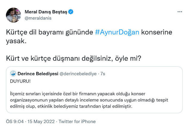 Kılıçdaroğlu Öcalan posteri önünde konser veren Aynur Doğan'a destek çıktı - Resim: 0