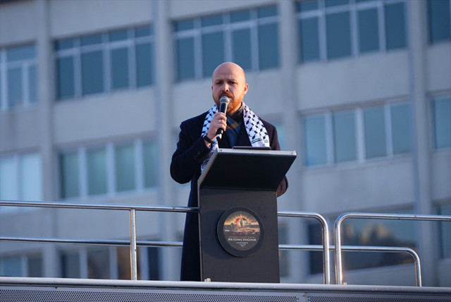 Yüz binler Filistin'e destek için Galata Köprüsü'nde buluştu Bilal Erdoğan'dan Mescid-i Aksa sözleri - Resim: 8