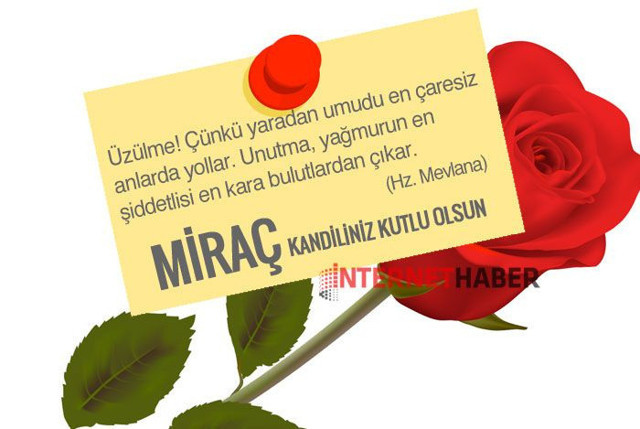 Anlamlı Kandil Mesajları bugün Miraç kandili kandil mesajları ve kandil sözleri - Resim: 1