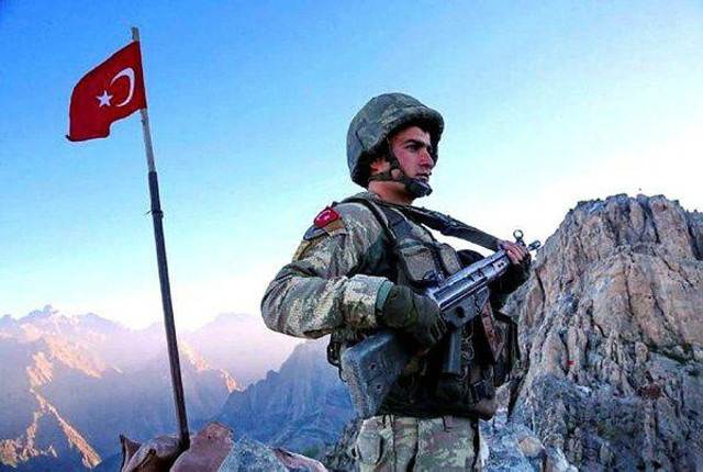 Terör örgütü PKK'nın can damarı Avaşin'e Türk bayrağı dikildi - Resim: 1