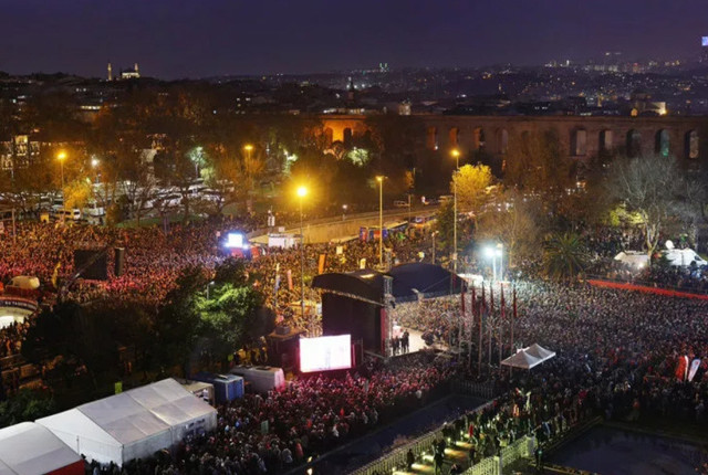 İmamoğlu çağrı yapmıştı! Saraçhane mitingine kaç kişi katıldı? Eminyet sayıyı açıkladı - Resim: 0